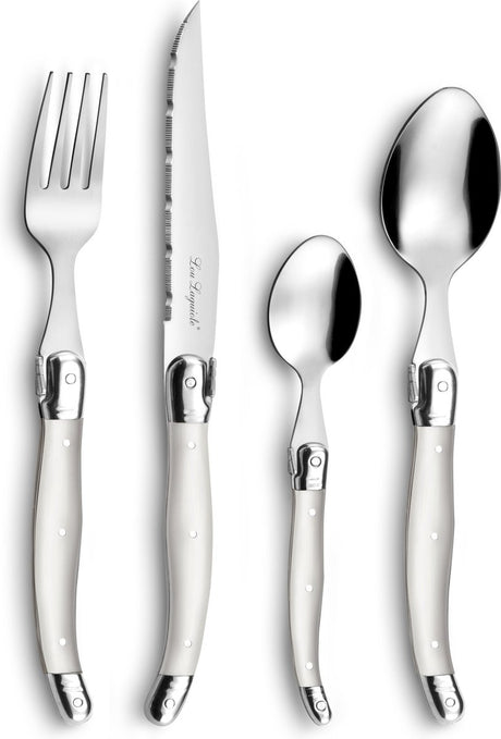 Lou Laguiole - 24-teiliges Besteckset Perlmutt - 6 Personen