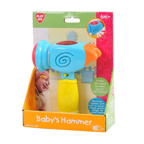 Playgo Baby-Spielzeughammer mit Licht und Ton – motorische Fähigkeiten.