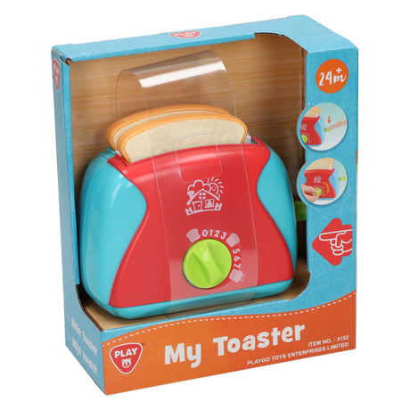Größe des Playgo-Toasters: 12 x 5 x 5 cm