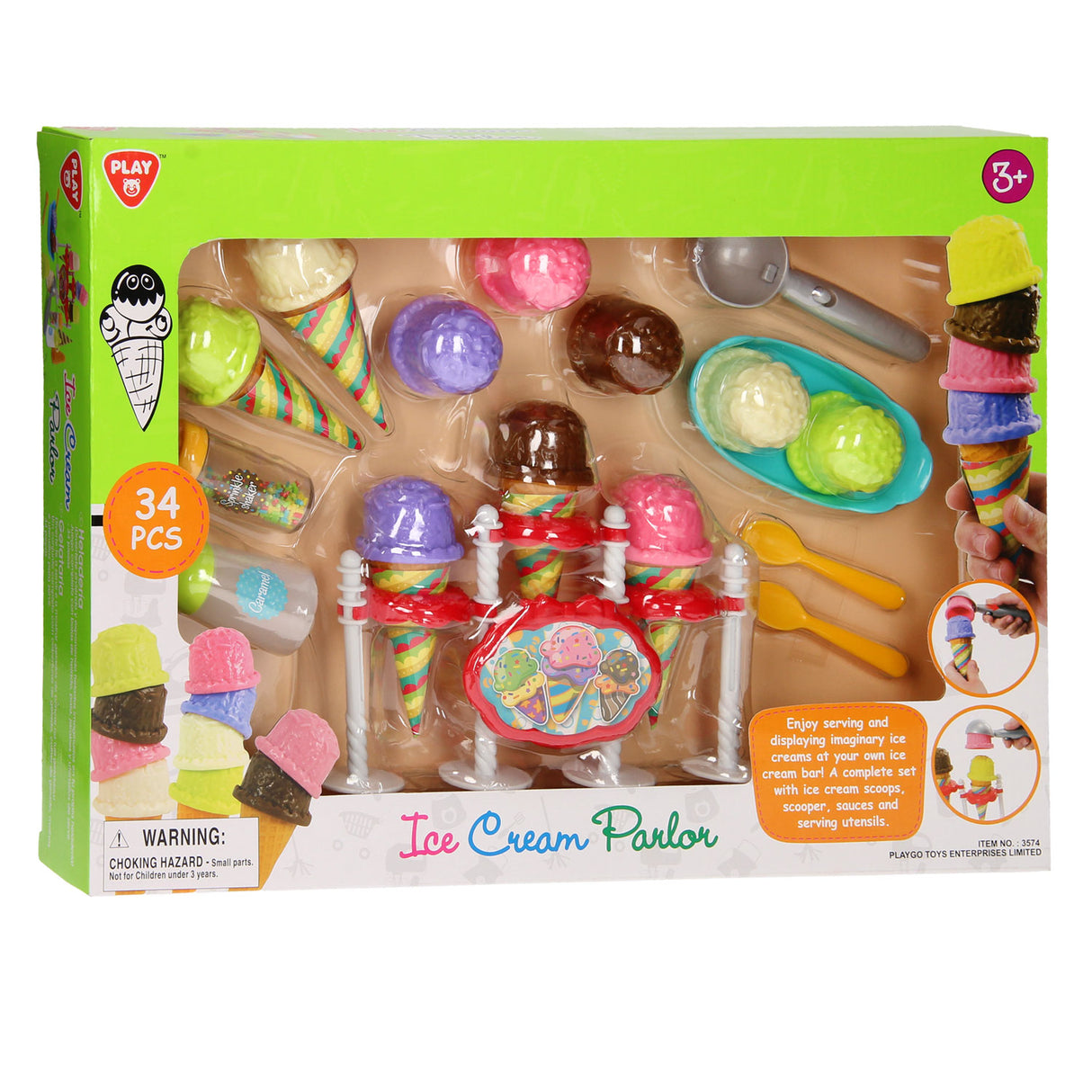 Play-Eis-Set, 34-teilig.
