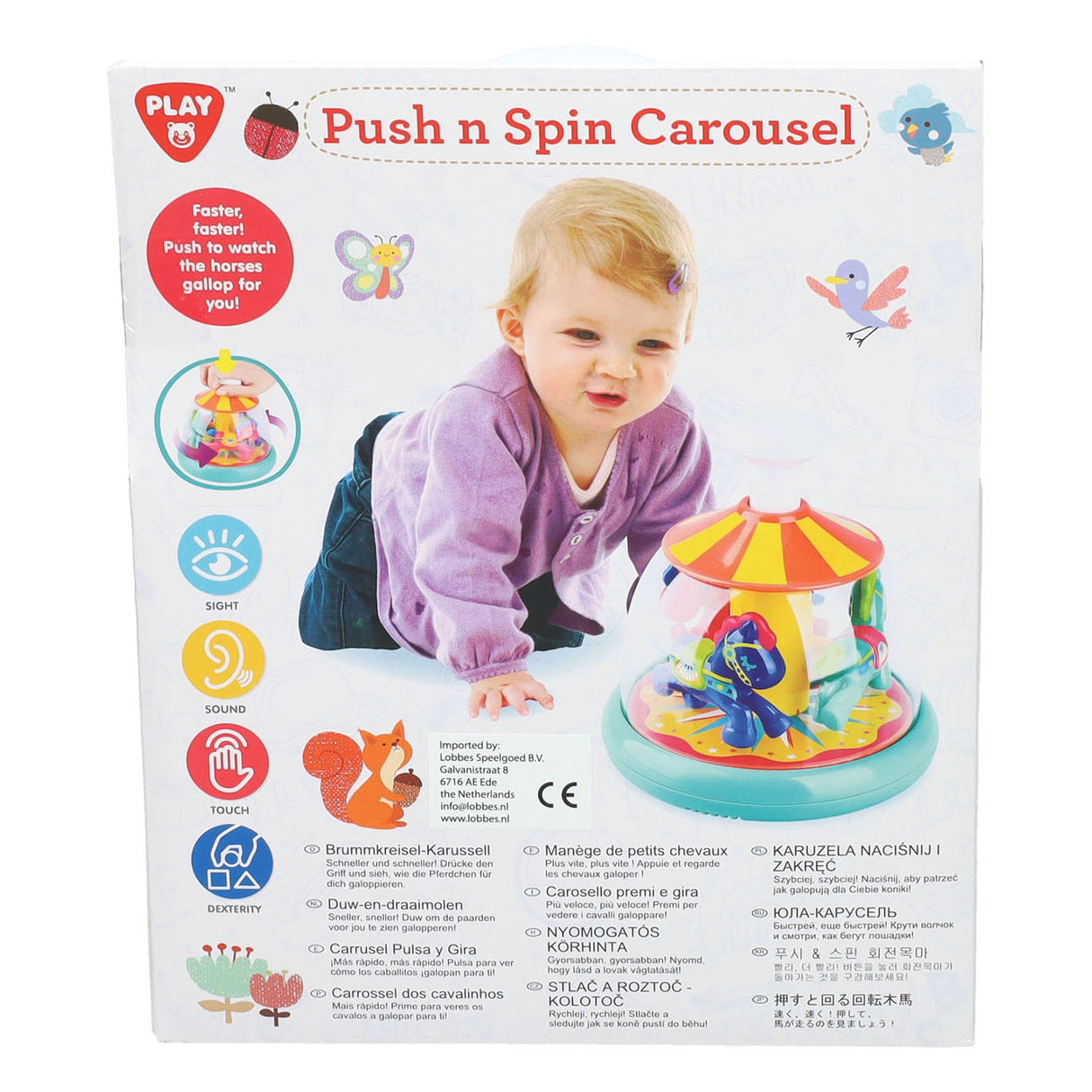 Spielen Sie Push-and-Turn-Karussell