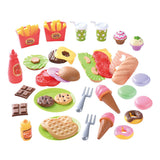 Playgo Spielzeug-Essen, Mittagessen und Snacks, Spielset – 60 Teile.