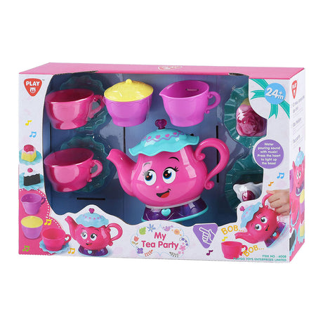 Playgo Tea Party Teeservice mit Licht und Sound – 12-teilig.