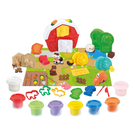 Playgo Farm and Friends Ton-Set – 8 Tontöpfe