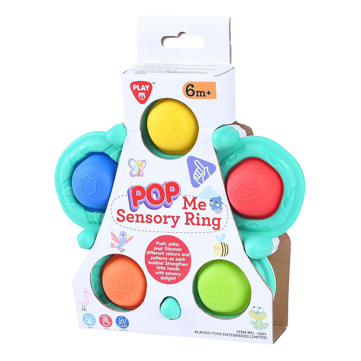 Spillt Baby Sensory Ring mat Bäll, 6DLG.