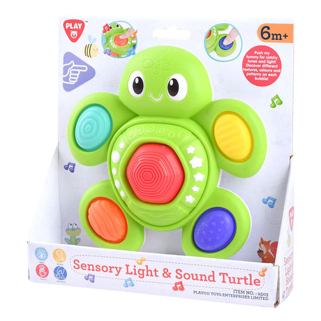 Playgo Baby-Sensorschildkröte mit Licht und Ton