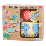 Playgo Tischkochherd mit Zubehör, Spielset – 13-teilig.