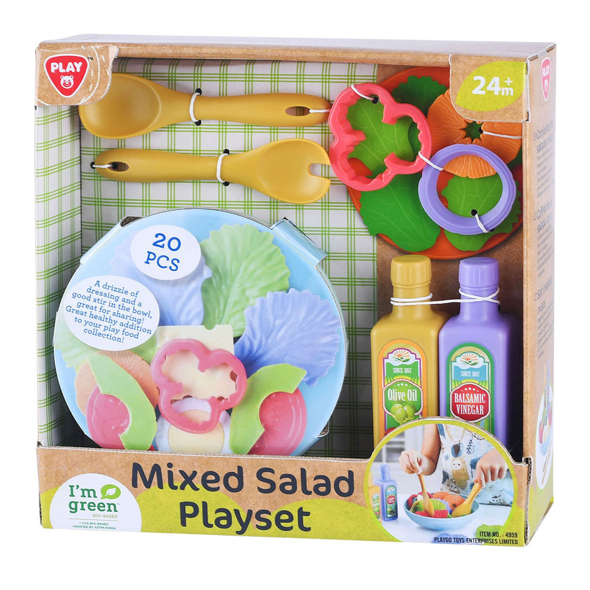 Play mixed salad play set, 20dlg.