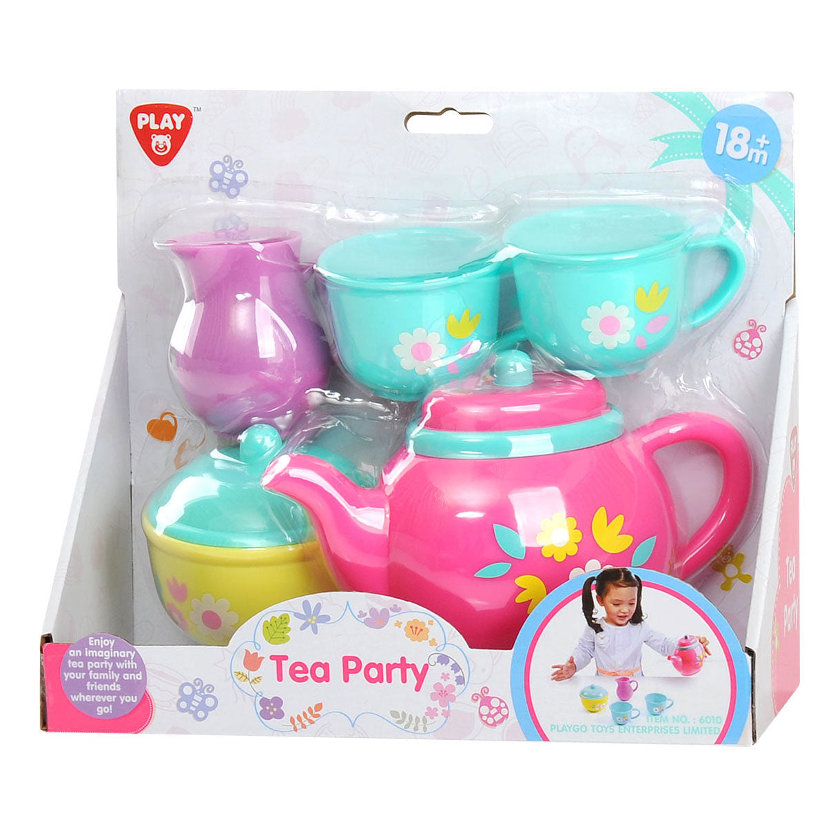 Spieltee-Set Blumen-Spielset, 7-teilig.