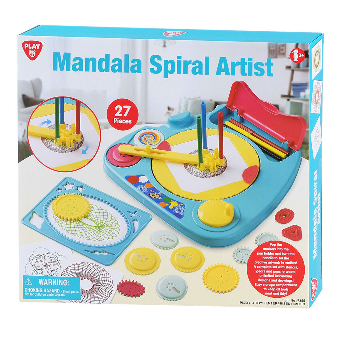 Spielen Sie Mandala Spirograph and Templates Sign Set, 27dlg.