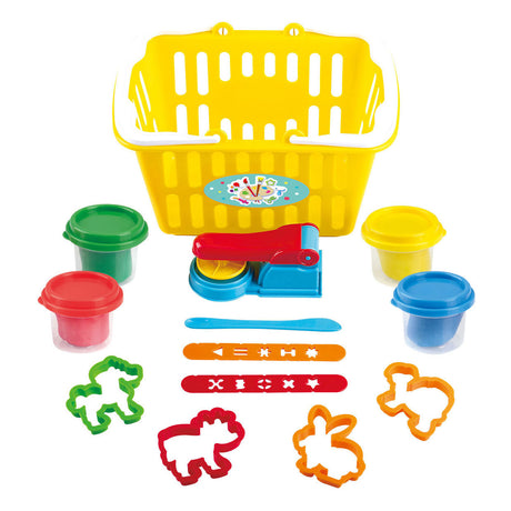 Playgo Tonset im Warenkorb – 4 Tontöpfe