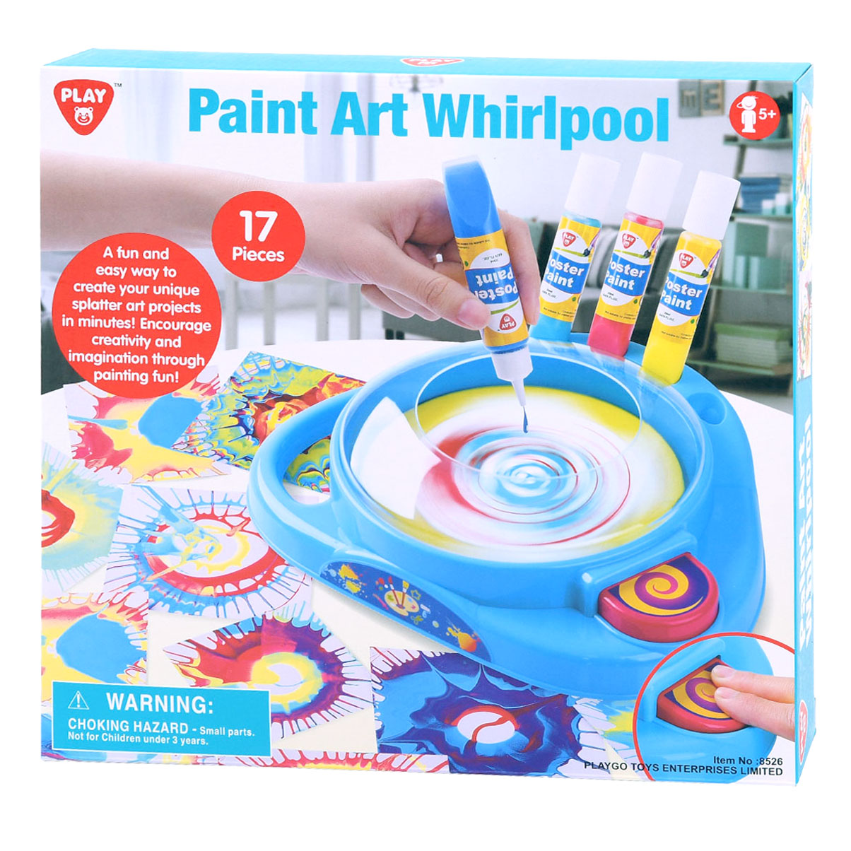 Play Paint Art Turning Clock Paint Set, 17dlg.