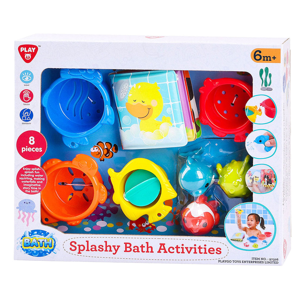 Spela Splashy Bath Toy, 8dlg.