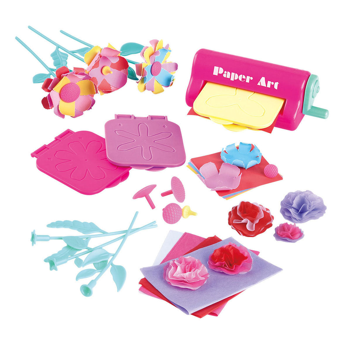 Play Paper Flowers Make Craft Set, 38dlg.