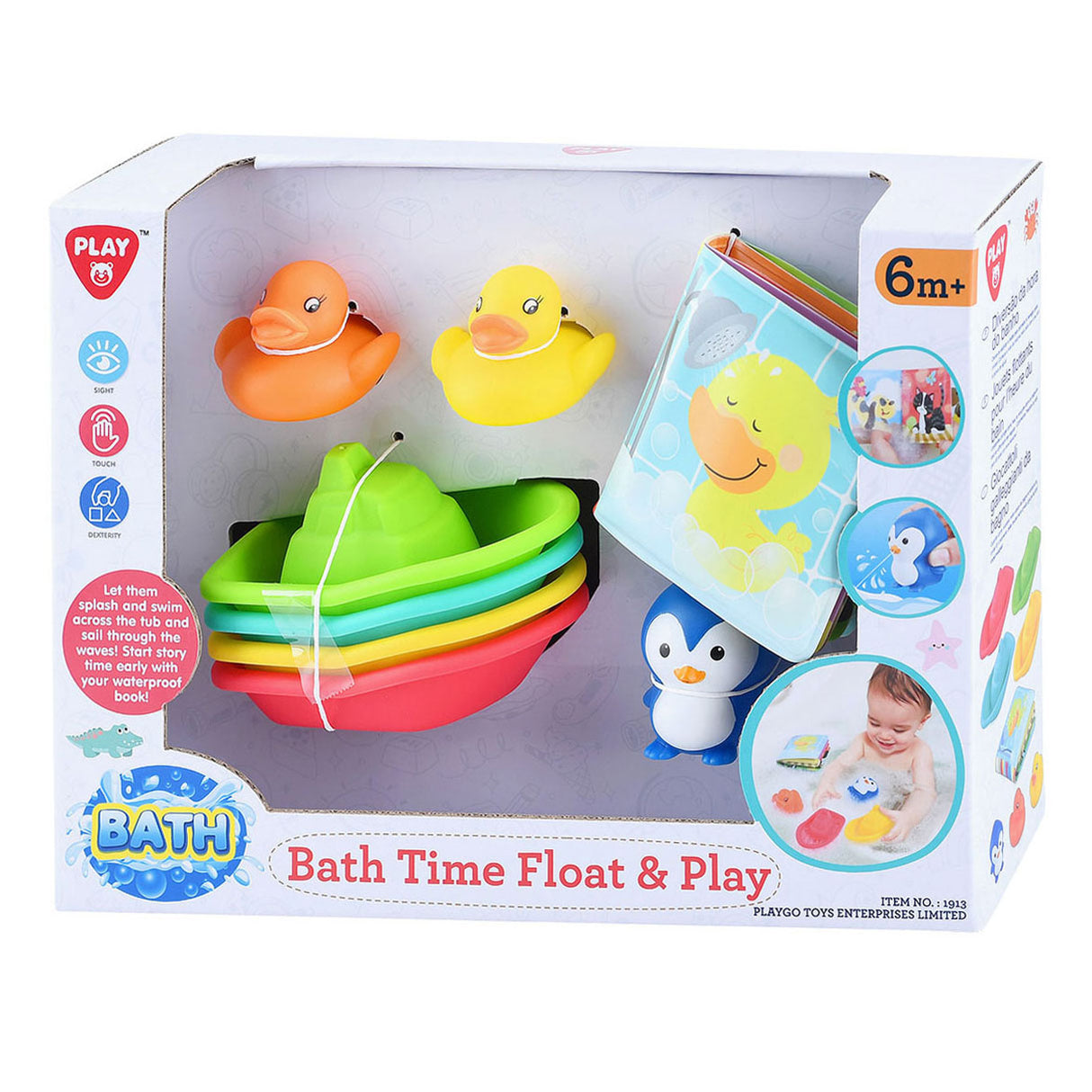 Spil Bath Book and Bath Toy, 8dlg.