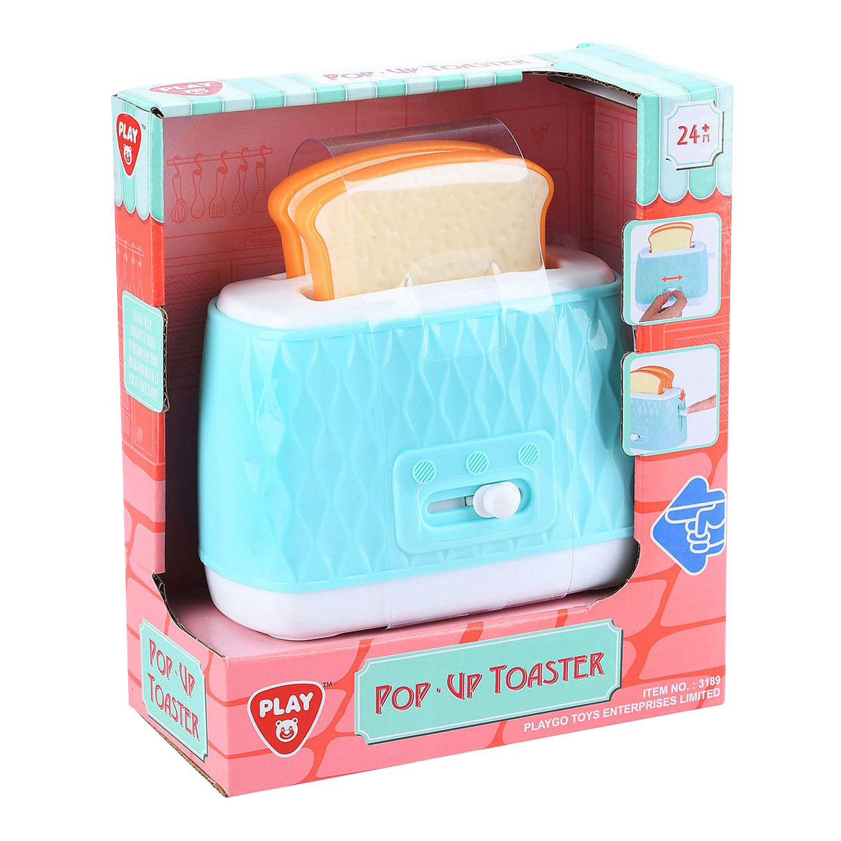 Spielen Sie Toaster Play Set, 3DLG.