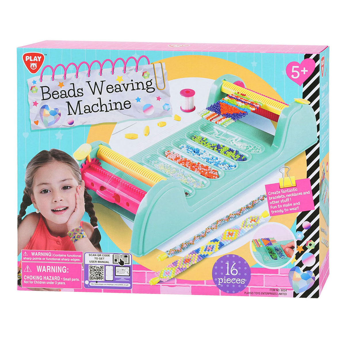 Spill Make Your Own Armelets Weaving Machine Set, 16dlg.