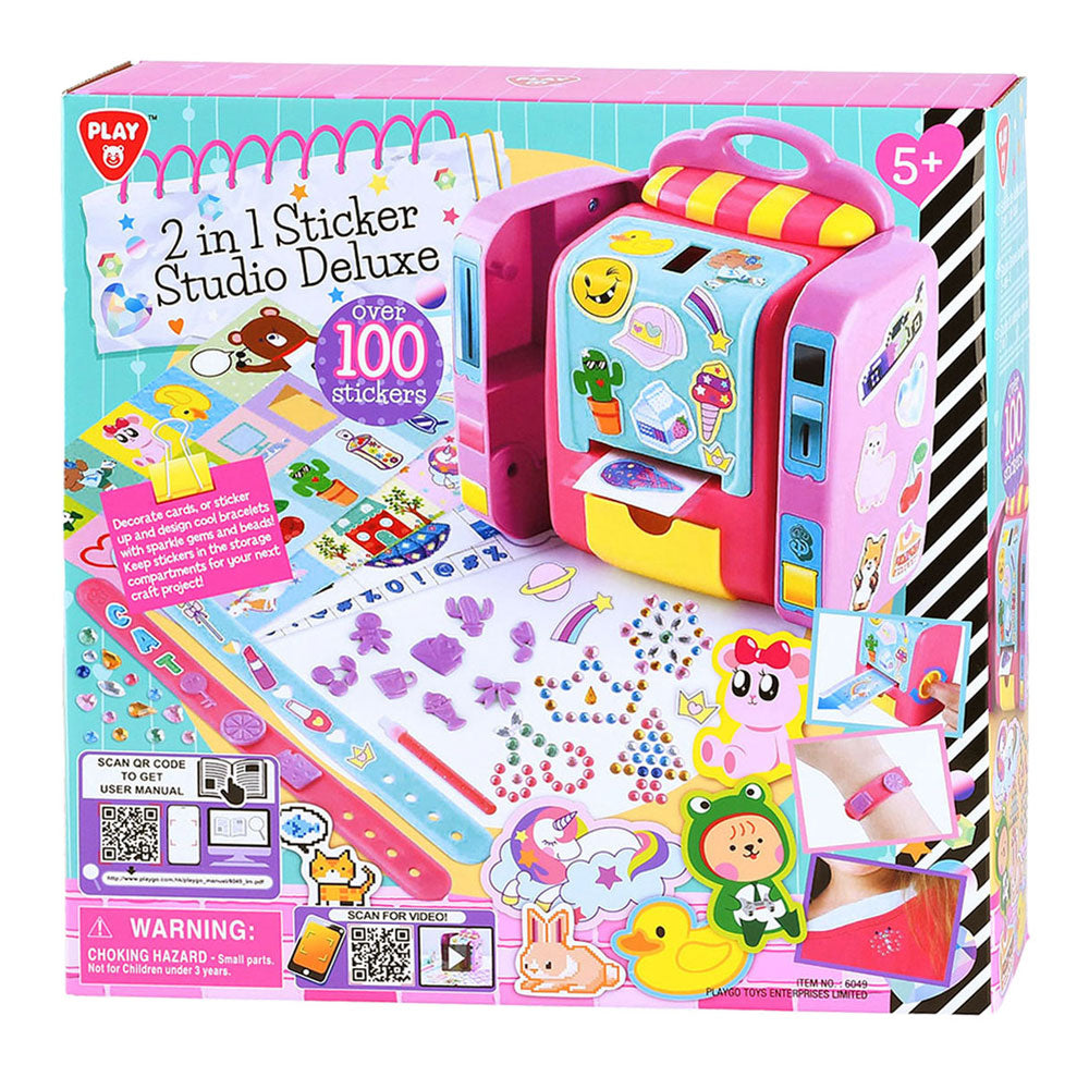 Play 2in1 Sticker Studio Deluxe Make Stickers, 100 Stickers