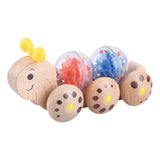 Play wooden rolling caterpillar