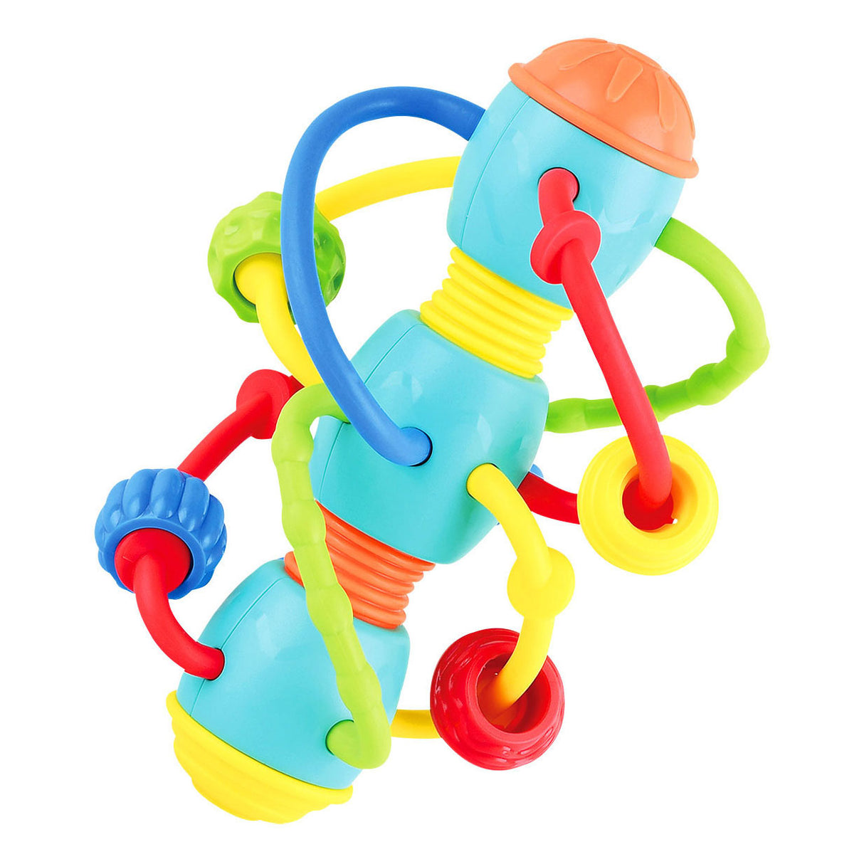 Play baby toy with rings and beads