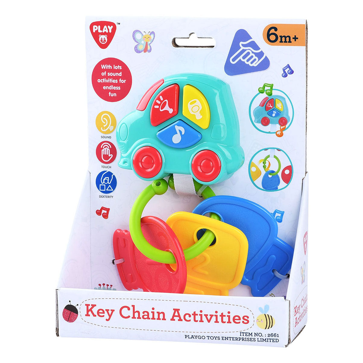 Playgo Baby-Autoschlüssel blau - 4 Stk.