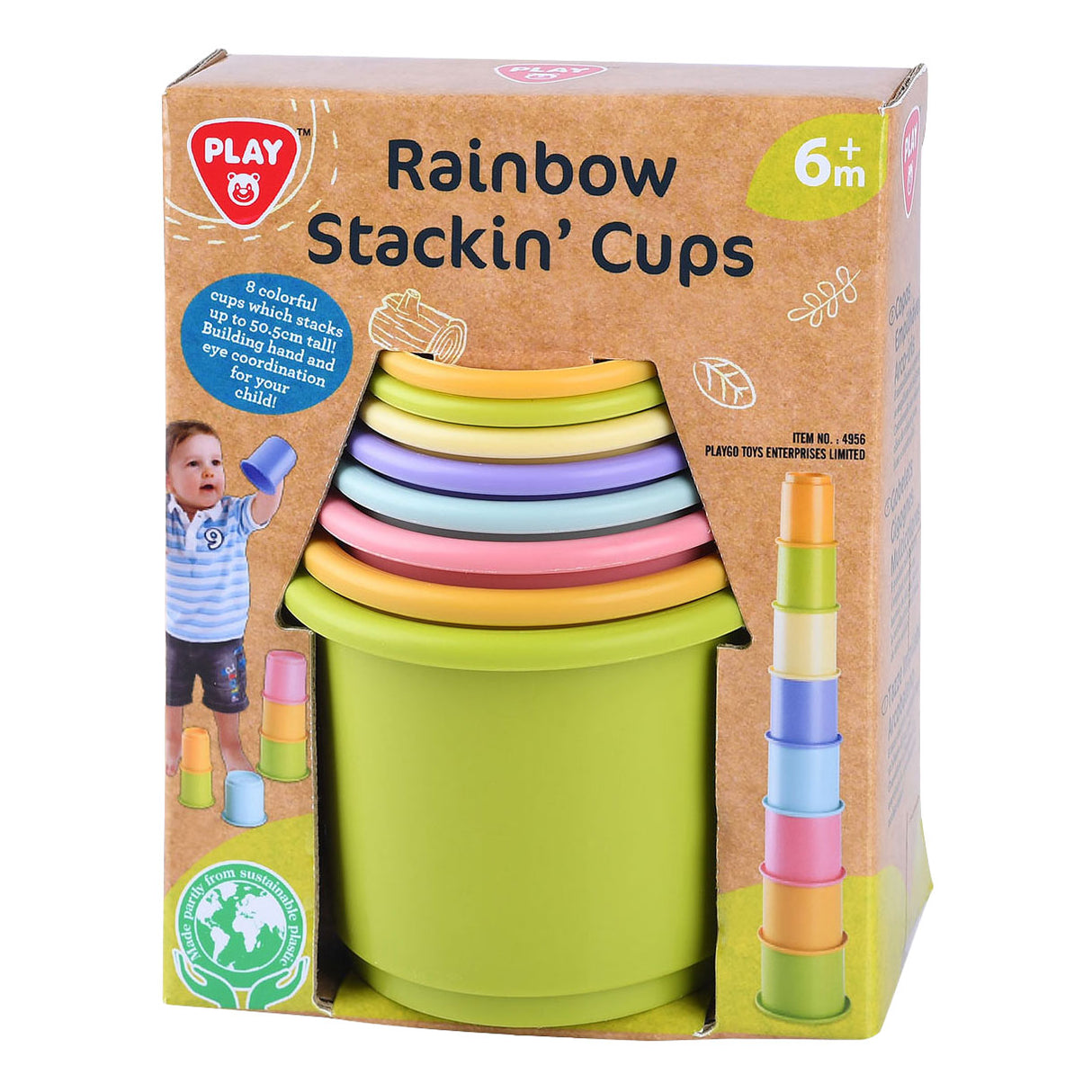 Spiel-Stapelbausteine ​​bunt, 8-tlg.