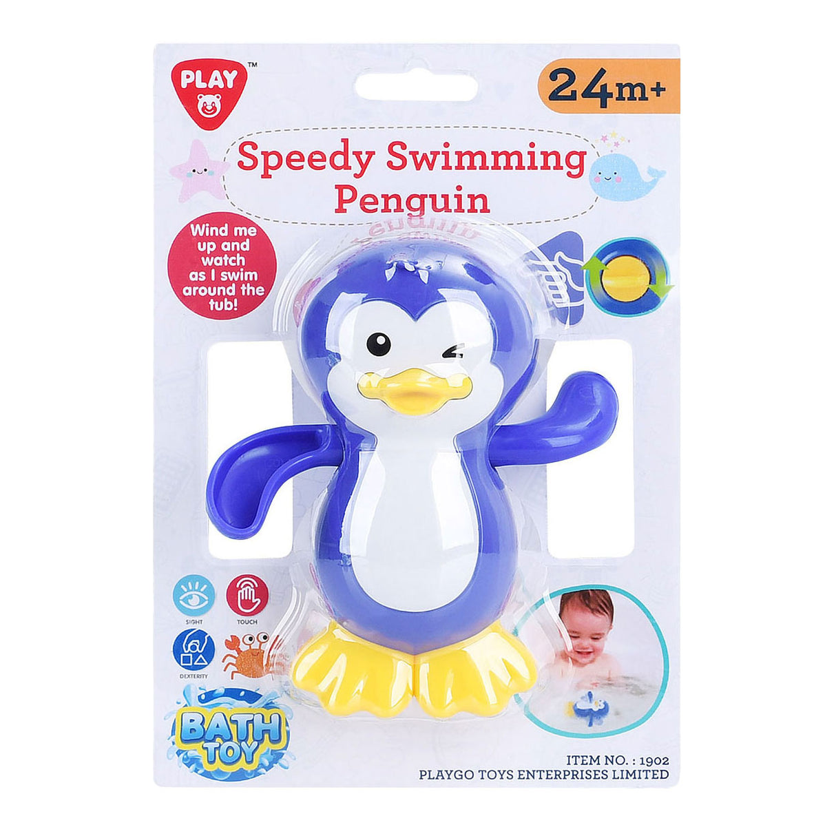 Spielen Sie Bath Toy Speedy Swimming Pinguin