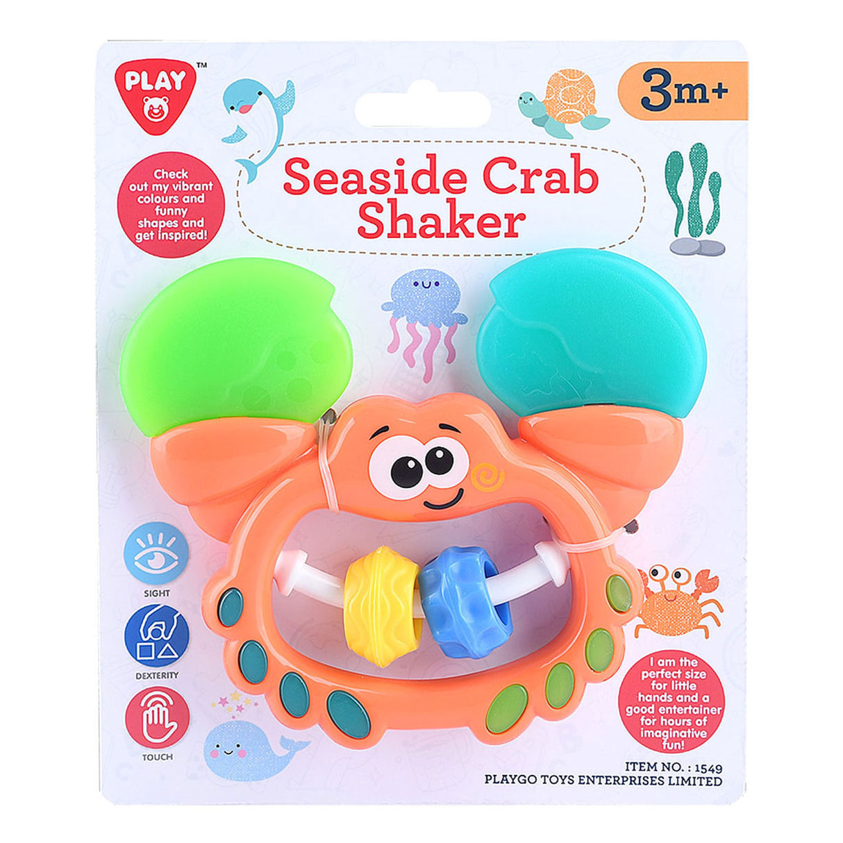 Spela Crab Rattle Orange