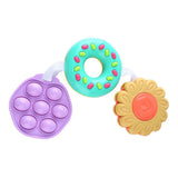 Playgo Sinnesspielzeuge Blume und Donut und Pop-it – 3 Teile.