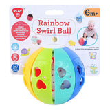 Playgo Regenbogen-Wirbelball mit Rasselgeräusch