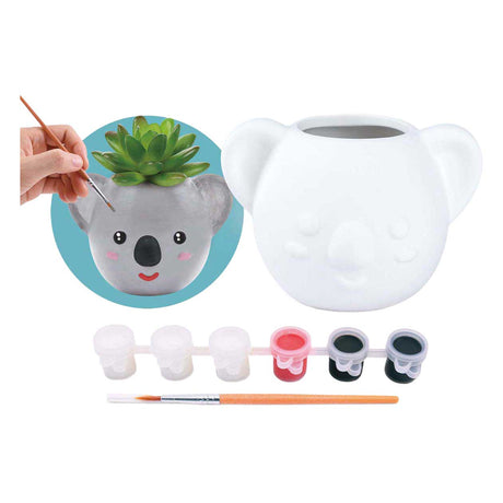 Playgo bemalen Sie Ihren eigenen Koala-Blumentopf – 8 Stück.