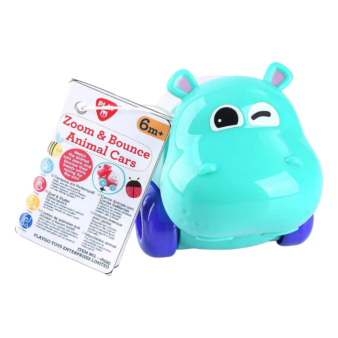 Playgo zoom bounce dierenauto