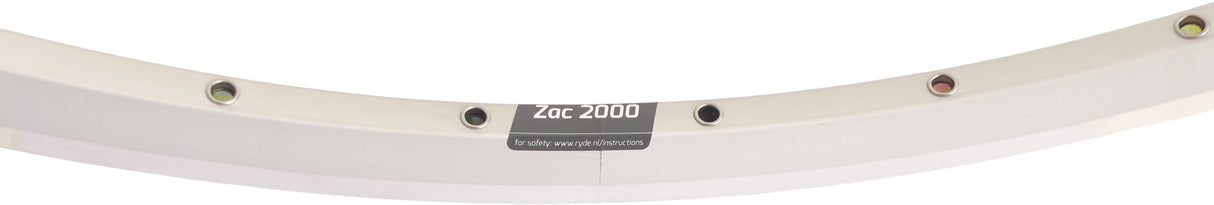 Ryde Velg Zac 2000 28 622 x 19c Aluminium 36 trous 14g argent