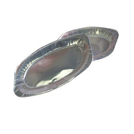 Catering-Tablett Aluminium oval 45x29 cm (10 Stück)