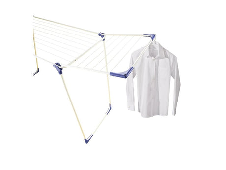 Leifheit 81621 Classic 180 Solid Wäscheständer weiß blau
