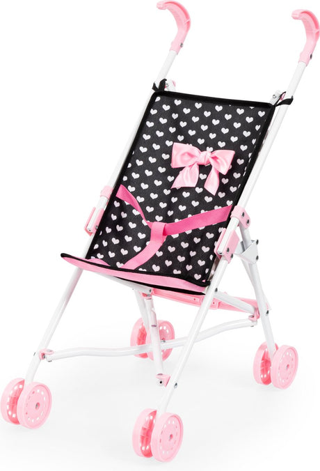 Bayer Design - Puppenbuggy in Schwarz, Weiß und Pink