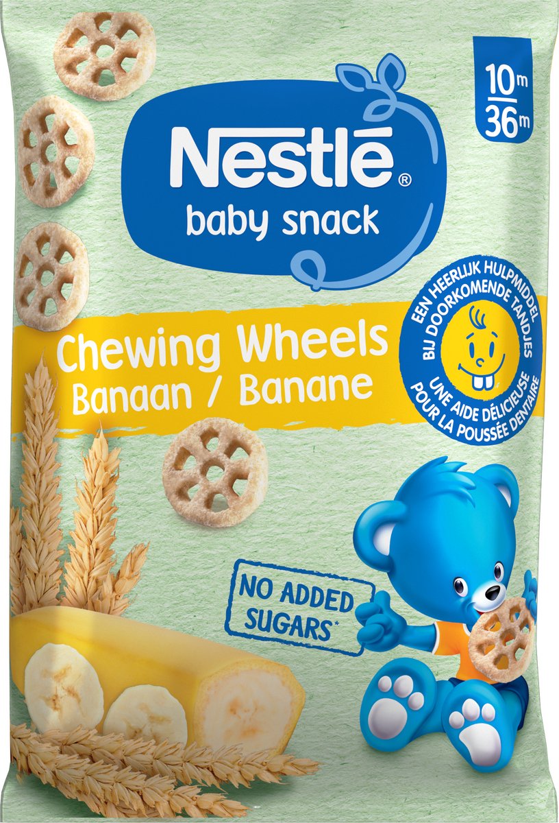 Nestlé Bio-Babysnack Kauräder Banane – 10+ Monate – 7 x 28 g