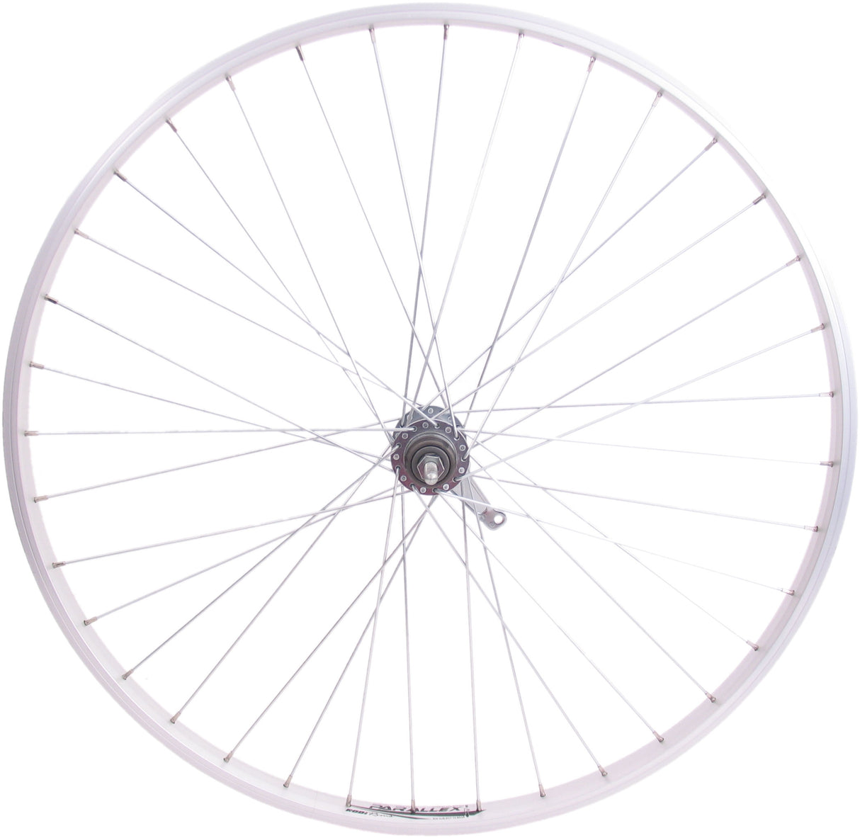 Ruota posteriore Shimano 28 x 1 4 mozzo freno in alluminio argento