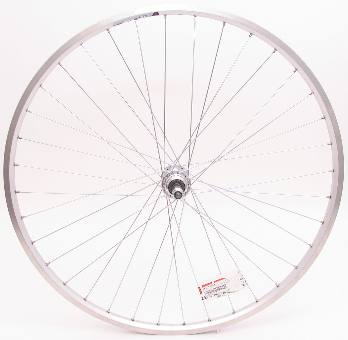 Roue arrière 28 x 1 4 zac19 argent massif en roue libre