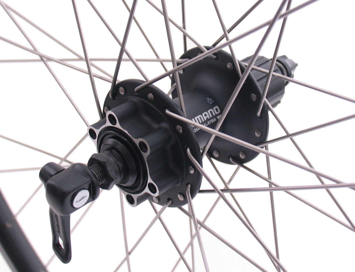Shimano Hinterrad 28 29 622x19c Ryde Andra 30 Rim mit FH -M525 8 9 10 Geschwindigkeitsnabe für 6 Schrauben Bremsscheibe - Schwarz