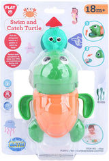 Playgo Badespielzeug zum Fangen und Schwimmen von Schildkröten – 2 Teile.