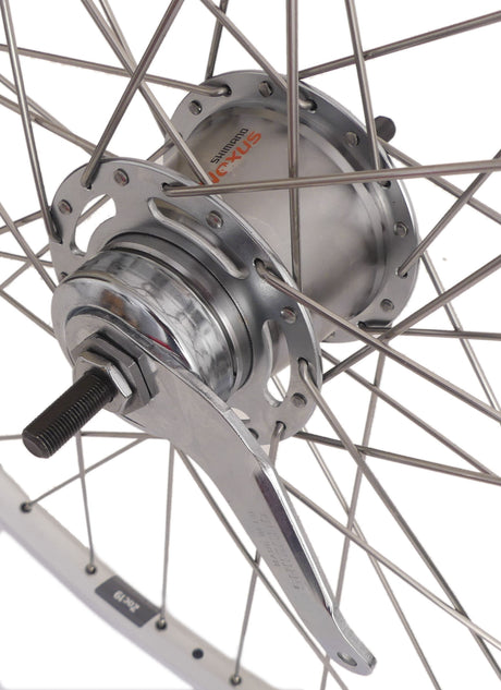 Shimano Achterwiel 28 622 x 19C ZAC19 velg met Nexus 7 remnaaf zilver