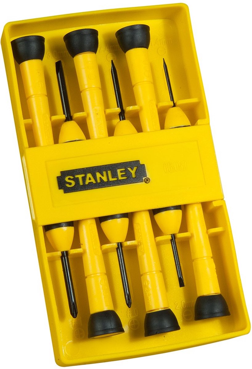Stanley 6-teiliger Schraubendreher mit gepolstertem Griff – Set – Instrument