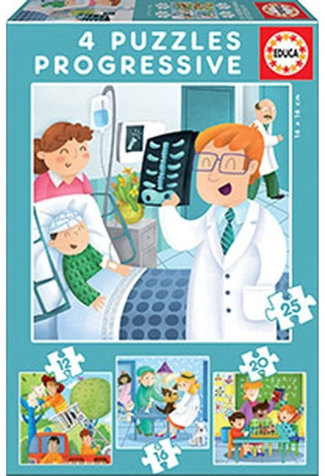 Educa - Puzzles - Berufe -12,16,20 25 Teile