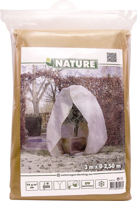 Nature - Winterbezug - 300 x ø250cm - Beige - Bezug - mit Reißverschluss