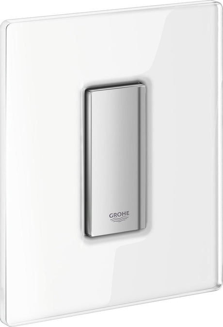 Grohe Skate Cosmopolitan Urinal-Steuerplatte mit Glas inklusive mechanischem Funktionsteil weiß