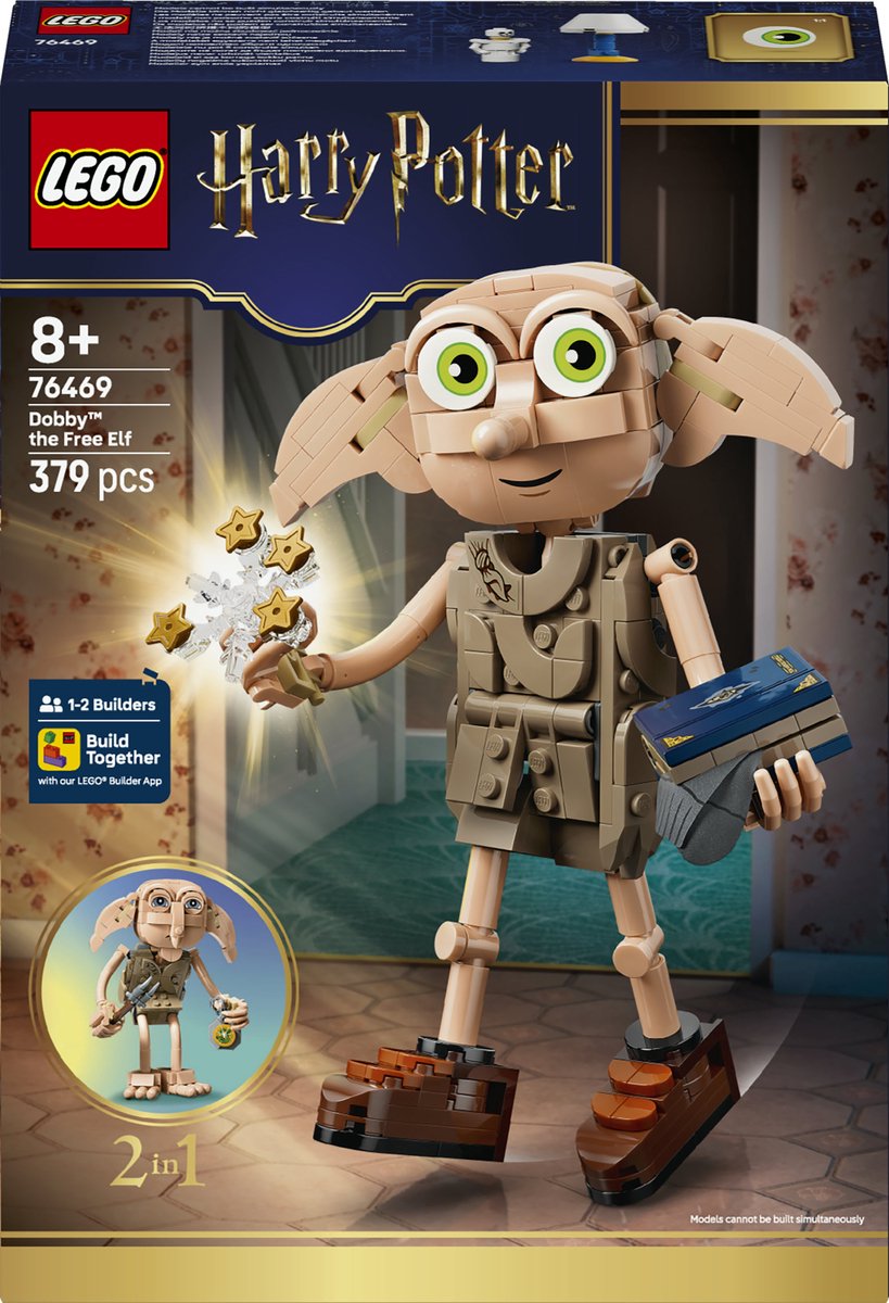 Lego Harry Potter Dobby, der kostenlose Elf, baubare Zaubererwelt, Spielzeug für Kinder 76469