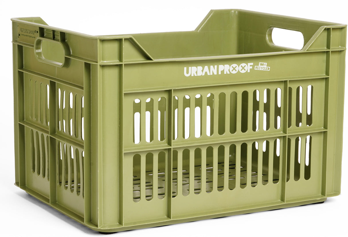 Urbanproof urban Proof Bicycle Crate genanvendt plast 30L Olive Green 40x30x25 cm