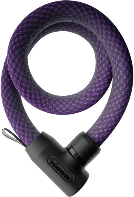 Abus Fahrradschloss Textilkettenschloss - Yarnit™ 4004k - Sicherheitsstufe 7 - Lila - 110 cm - Geeignet für Elektrofahrräder und Stadtfahrräder - Leichtgewicht - nur 0,88 kg