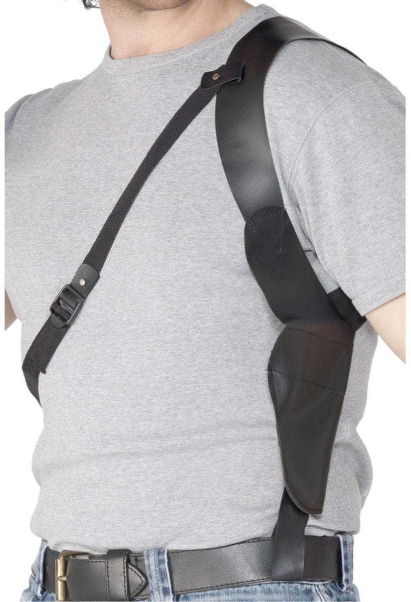 Smiffys Schulterholster – Schwarz – Lederoptik – Anziehzubehör – Waffenhalter – Cowboy